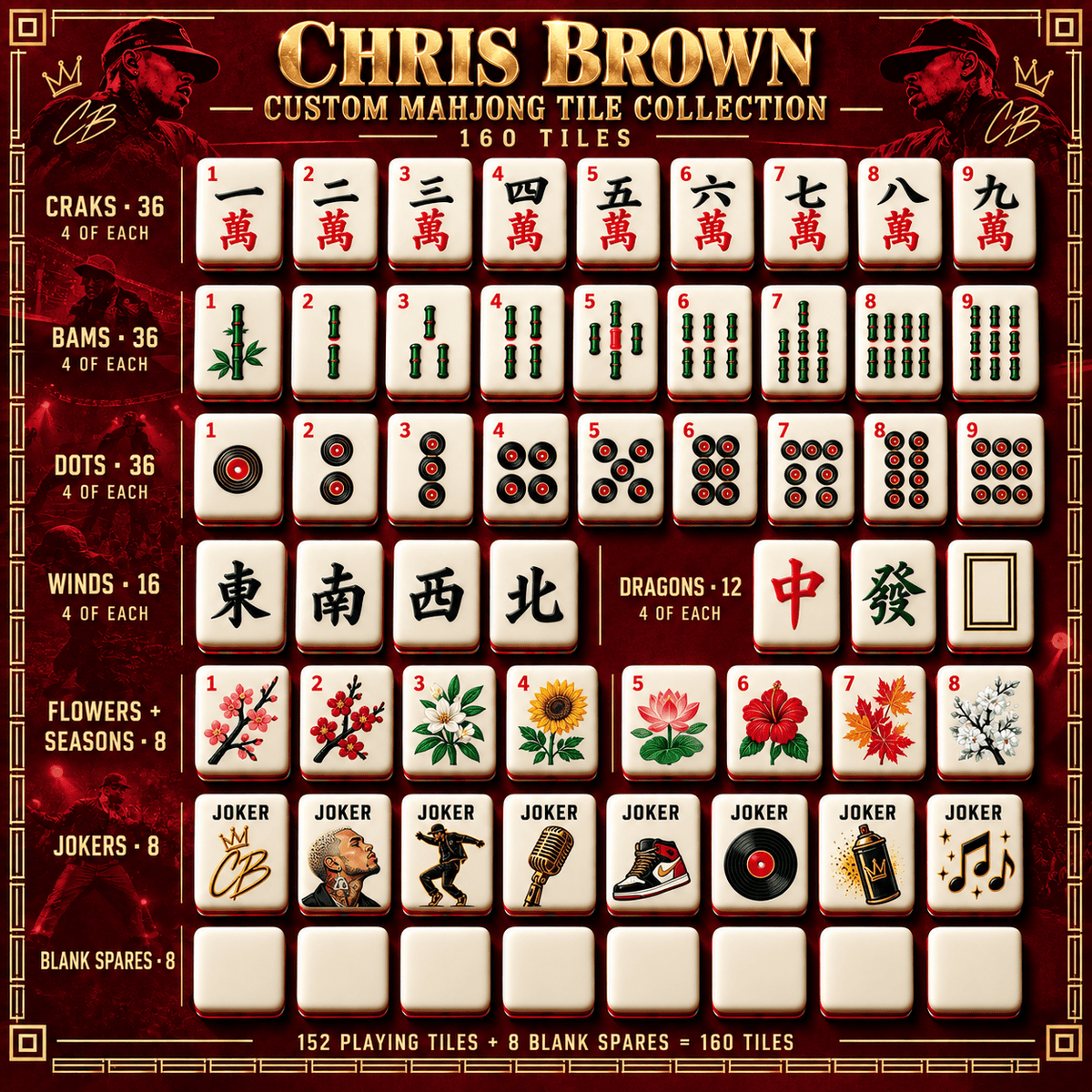 CRB Premium Mahjong Set – Game Night Edition PNPA