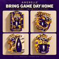 LSU 3D printed switch cover set DNBN