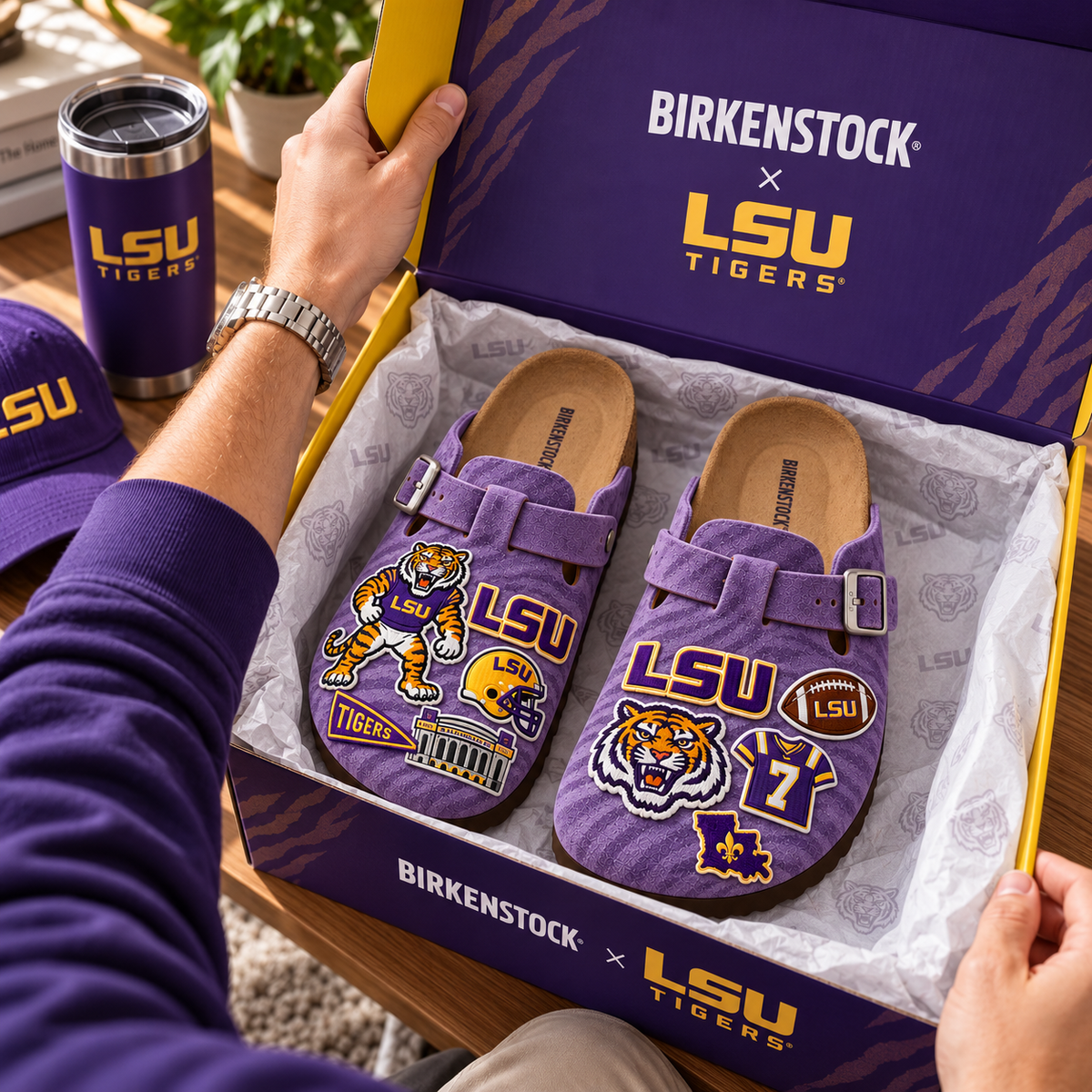 PREMIUM LSU MINK SUEDE CLOGS NPL