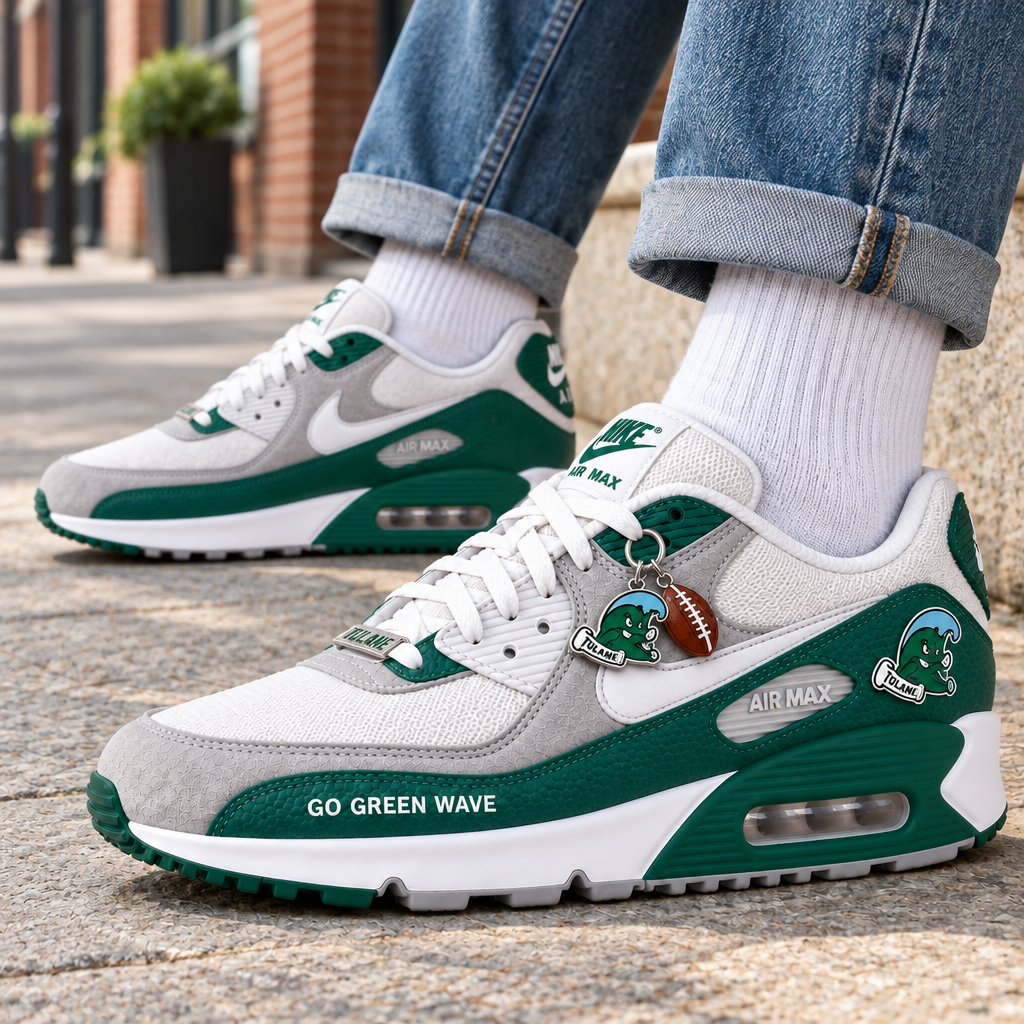 Tulane Green Wave Premium Low-Top Sneakers