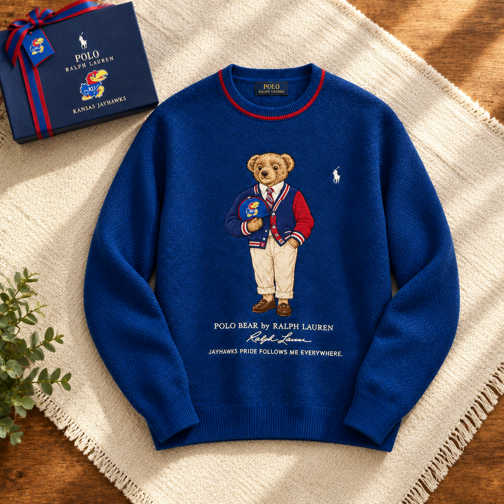 Kansas Jayhawks Premium Crewneck Sweater