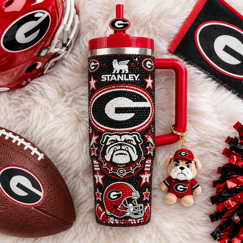 Georgia Bulldogs 40oz Tumbler With Handle TTNL