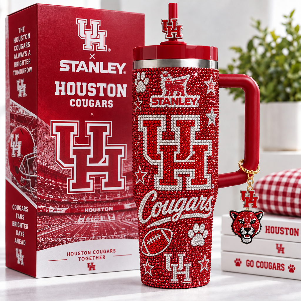 Houston Cougars 40oz Tumbler With Handle TTNL
