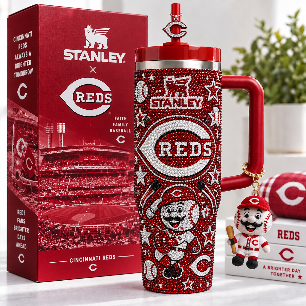 Cincinnati Reds 40oz Tumbler With Handle TTNL